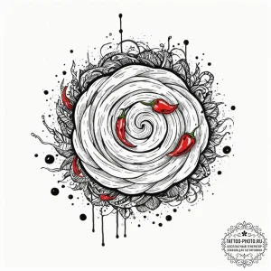 Ocean, ink illustration for tattoo, soft whip... - эскиз тату (№1753508084_0, 26.07.2025 05:34) — tattoo-photo.ru