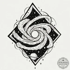 Nebula, tattoo flash sheet design, blackwork... - эскиз тату (№1753510693_0, 26.07.2025 06:18) — tattoo-photo.ru