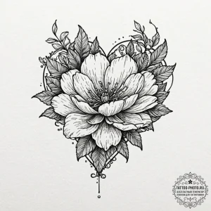 Tattoo design a pixelated heart that is also... - эскиз тату (№1753513884_0, 26.07.2025 07:11) — tattoo-photo.ru