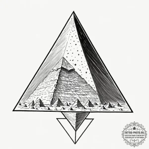 Linework tattoo of the tyrell corporation's p... - эскиз тату (№1753516060_0, 26.07.2025 07:47) — tattoo-photo.ru