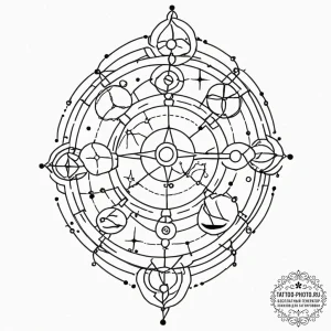 Tattoo sketch a small dotwork constellation r... - эскиз тату (№1753521635_0, 26.07.2025 09:20) — tattoo-photo.ru