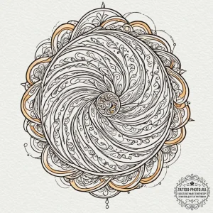 Tattoo sketch an abstract representation of w... - эскиз тату (№1753524016_0, 26.07.2025 10:00) — tattoo-photo.ru