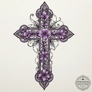 Lilac, tattoo sketch design, vibrant colors,... - эскиз тату (№1753558845_0, 26.07.2025 19:40) — tattoo-photo.ru