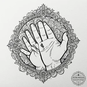 Tattoo sketch a person's hands washing away d... - эскиз тату (№1753560060_0, 26.07.2025 20:01) — tattoo-photo.ru