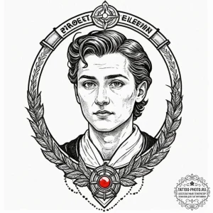 A sketch of the prophet from station eleven,,... - эскиз тату (№1753561078_0, 26.07.2025 20:17) — tattoo-photo.ru