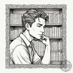 A graphic novel portrait of the main characte... - эскиз тату (№1753562287_0, 26.07.2025 20:38) — tattoo-photo.ru