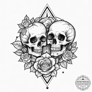Tattoo design two halves of a telescope, look... - эскиз тату (№1753567120_0, 26.07.2025 21:58) — tattoo-photo.ru