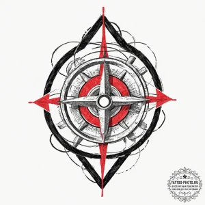 The radiation symbol, tattoo sketch design, r... - эскиз тату (№1753569581_0, 26.07.2025 22:39) — tattoo-photo.ru