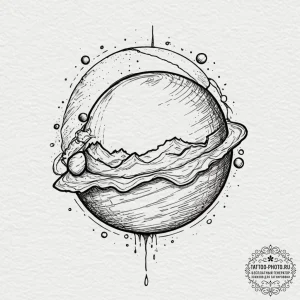 Tattoo design a person breaking out of an egg... - эскиз тату (№1753571589_0, 26.07.2025 23:13) — tattoo-photo.ru