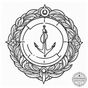 Tattoo design a minimalist 'circle of life' s... - эскиз тату (№1753572196_0, 26.07.2025 23:23) — tattoo-photo.ru
