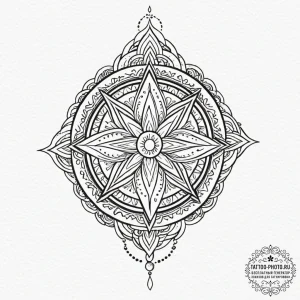 Tattoo sketch: the svarozhich symbol (often a... - эскиз тату (№1753581241_0, 27.07.2025 01:54) — tattoo-photo.ru