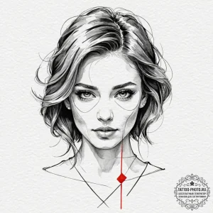 Tattoo design an abstract geometric pattern t... - эскиз тату (№1753589837_0, 27.07.2025 04:17) — tattoo-photo.ru