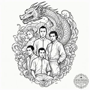 A graphic novel portrait of the main characte... - эскиз тату (№1753591644_0, 27.07.2025 04:47) — tattoo-photo.ru