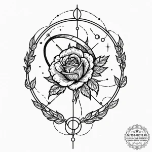 Tattoo sketch a sagittarius constellation, it... - эскиз тату (№1753593028_0, 27.07.2025 05:10) — tattoo-photo.ru