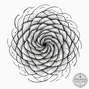 Tattoo sketch an abstract "game flow" represe... - эскиз тату (№1753600544_0, 27.07.2025 07:15) — tattoo-photo.ru