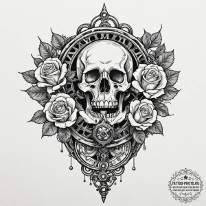 Tattoo design a classic joystick handle with... - эскиз тату (№1753607281_0, 27.07.2025 09:08) — tattoo-photo.ru
