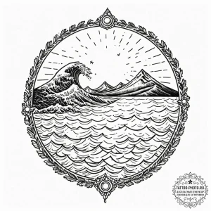 Tattoo sketch a subtle soundwave of a loved o... - эскиз тату (№1753608864_0, 27.07.2025 09:34) — tattoo-photo.ru