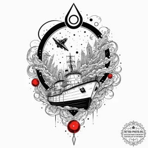 A trash polka composition of the guardians' s... - эскиз тату (№1753613029_0, 27.07.2025 10:43) — tattoo-photo.ru