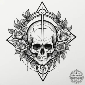 114. tattoo design: a minimalist "istok" rune... - эскиз тату (№1753614218_0, 27.07.2025 11:03) — tattoo-photo.ru