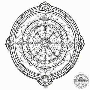 Tattoo sketch a beautiful, detailed illustrat... - эскиз тату (№1753614610_0, 27.07.2025 11:10) — tattoo-photo.ru