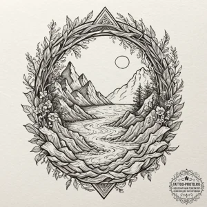Tattoo sketch a set of abstract, heavy blocks... - эскиз тату (№1753616789_0, 27.07.2025 11:46) — tattoo-photo.ru