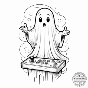 Tattoo design a classic arcade joystick with... - эскиз тату (№1753625903_0, 27.07.2025 14:18) — tattoo-photo.ru