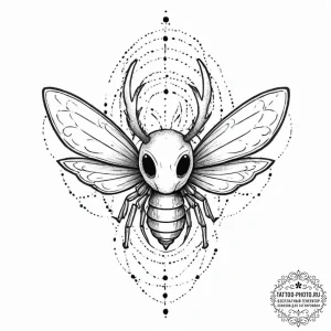 Hornet from hollow knight, tattoo sketch desi... - эскиз тату (№1753627316_0, 27.07.2025 14:41) — tattoo-photo.ru