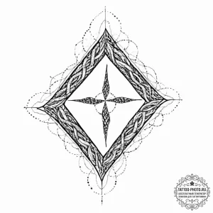 63. tattoo sketch: a "chernobog" rune appeari... - эскиз тату (№1753628118_0, 27.07.2025 14:55) — tattoo-photo.ru