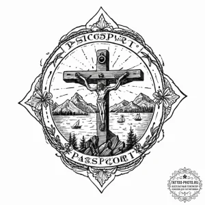 Tattoo design a passport stamp of a significa... - эскиз тату (№1753633781_0, 27.07.2025 16:29) — tattoo-photo.ru
