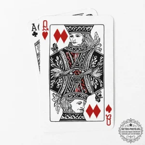 Playing card hand (e.g., a royal flush), conc... - эскиз тату (№1753635223_0, 27.07.2025 16:53) — tattoo-photo.ru