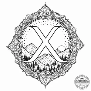 Tattoo sketch a "pause" symbol with a serene... - эскиз тату (№1753637864_0, 27.07.2025 17:37) — tattoo-photo.ru