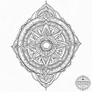Tattoo sketch gemini twins, one a cool blue,... - эскиз тату (№1753641524_0, 27.07.2025 18:38) — tattoo-photo.ru