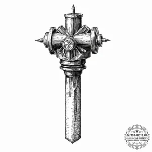 Piston, artistic tattoo sketch, detailed cros... - эскиз тату (№1753643541_0, 27.07.2025 19:12) — tattoo-photo.ru
