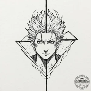 Sukuna's markings from jujutsu kaisen, tattoo... - эскиз тату (№1753652618_0, 27.07.2025 21:43) — tattoo-photo.ru