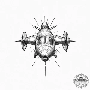 A sketch of the autopilot "otto", an inflatab... - эскиз тату (№1753655814_0, 27.07.2025 22:36) — tattoo-photo.ru