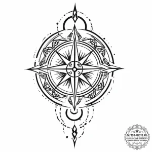 53. tattoo design: a runic compass or a direc... - эскиз тату (№1753659777_0, 27.07.2025 23:42) — tattoo-photo.ru