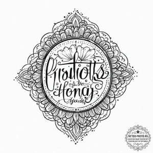 Tattoo design a personal mantra in a bold, im... - эскиз тату (№1753661403_0, 28.07.2025 00:10) — tattoo-photo.ru