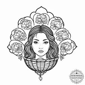 A minimalist tattoo of the five stereotypes:... - эскиз тату (№1753666922_0, 28.07.2025 01:42) — tattoo-photo.ru