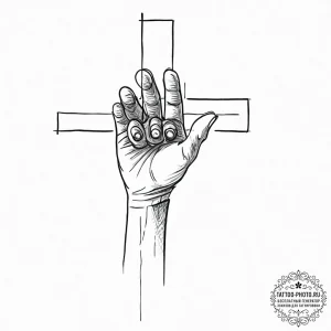 Puppeteer, artistic tattoo sketch, black and... - эскиз тату (№1753667315_0, 28.07.2025 01:48) — tattoo-photo.ru