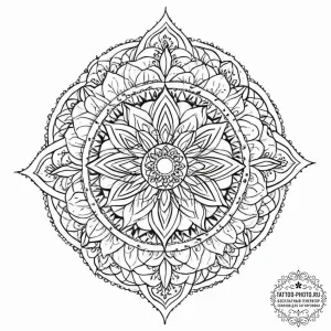Tattoo design a small, clean cancer glyph wit... - эскиз тату (№1753669117_0, 28.07.2025 02:18) — tattoo-photo.ru