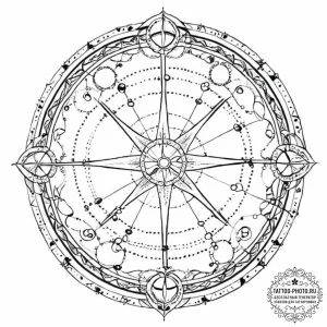 Tattoo design a geometric representation of t... - эскиз тату (№1753686223_0, 28.07.2025 07:03) — tattoo-photo.ru
