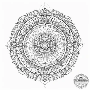 Tattoo sketch a single, huge, and beautifully... - эскиз тату (№1753687563_0, 28.07.2025 07:26) — tattoo-photo.ru