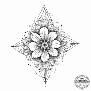 Tattoo design an abstract "unfolding." a simp... - эскиз тату (№1753687754_0, 28.07.2025 07:29) — tattoo-photo.ru