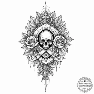 101. tattoo sketch: the rune "opora," appeari... - эскиз тату (№1753689940_0, 28.07.2025 08:05) — tattoo-photo.ru