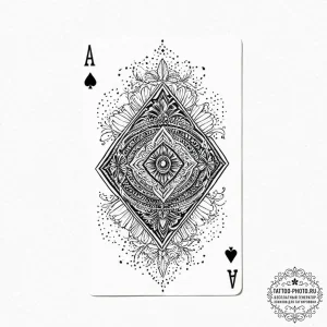 Playing card hand (e.g., a royal flush), conc... - эскиз тату (№1753691286_0, 28.07.2025 08:28) — tattoo-photo.ru
