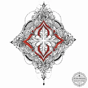 Kappa, ink illustration for tattoo, ornamenta... - эскиз тату (№1753692301_0, 28.07.2025 08:45) — tattoo-photo.ru