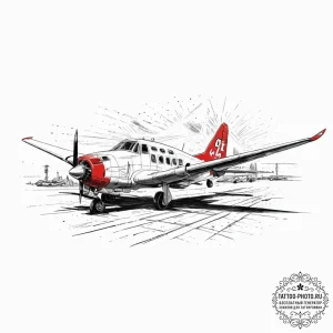 A graphic novel panel of the final airport sc... - эскиз тату (№1753699747_0, 28.07.2025 10:49) — tattoo-photo.ru