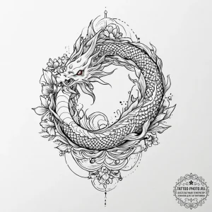 Tattoo design: a minimalist kolovrat tattoo,... - эскиз тату (№1753708146_0, 28.07.2025 13:09) — tattoo-photo.ru