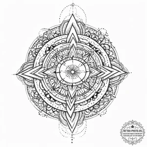 Tattoo design an abstract interpretation of a... - эскиз тату (№1753710286_0, 28.07.2025 13:44) — tattoo-photo.ru