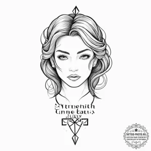 Tattoo design a quote about inner beauty or s... - эскиз тату (№1753711729_0, 28.07.2025 14:08) — tattoo-photo.ru